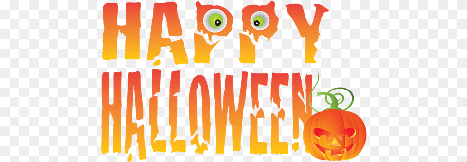Happy Halloween Text Illustration Throw Pillow Happy Halloween Text Transparent, Vegetable, Food, Pumpkin, Produce Png Image