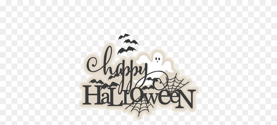Happy Halloween Title Svg Scrapbook Cut File Cute Clipart Cute Clipart Happy Halloween, Outdoors, Text, Nature, Dynamite Png Image
