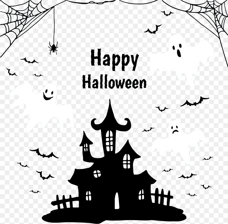 Happy Halloween Vector Free Happy Halloween Vector, Blackboard, Person Png Image