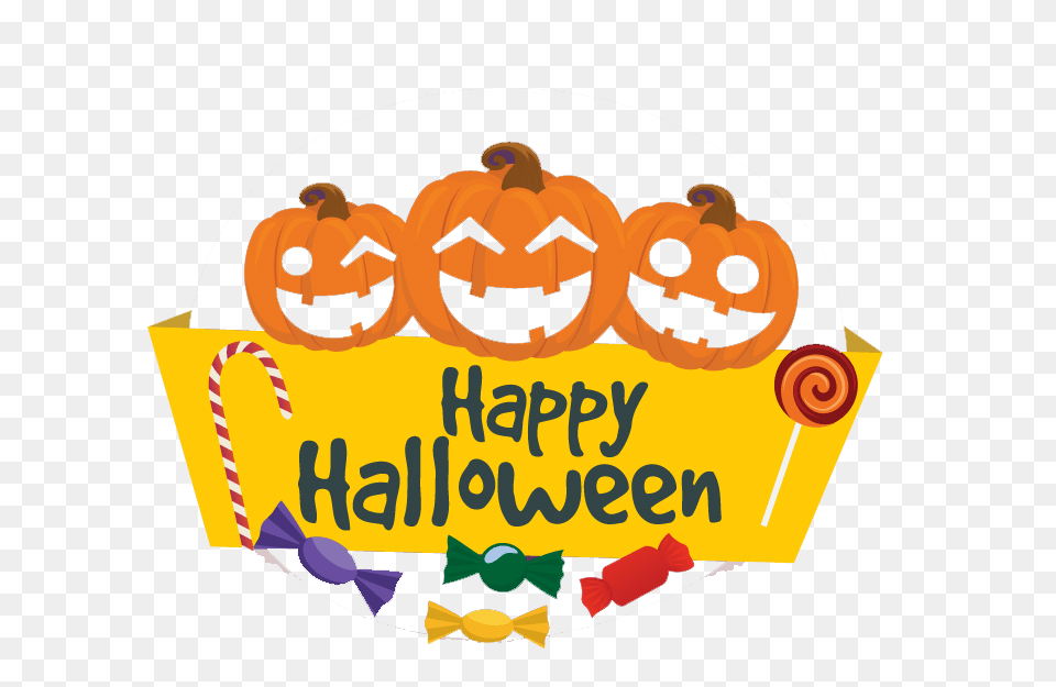 Happy Halloween Vector Vector Clipart, Plant, Vegetable, Pumpkin, Food Free Png