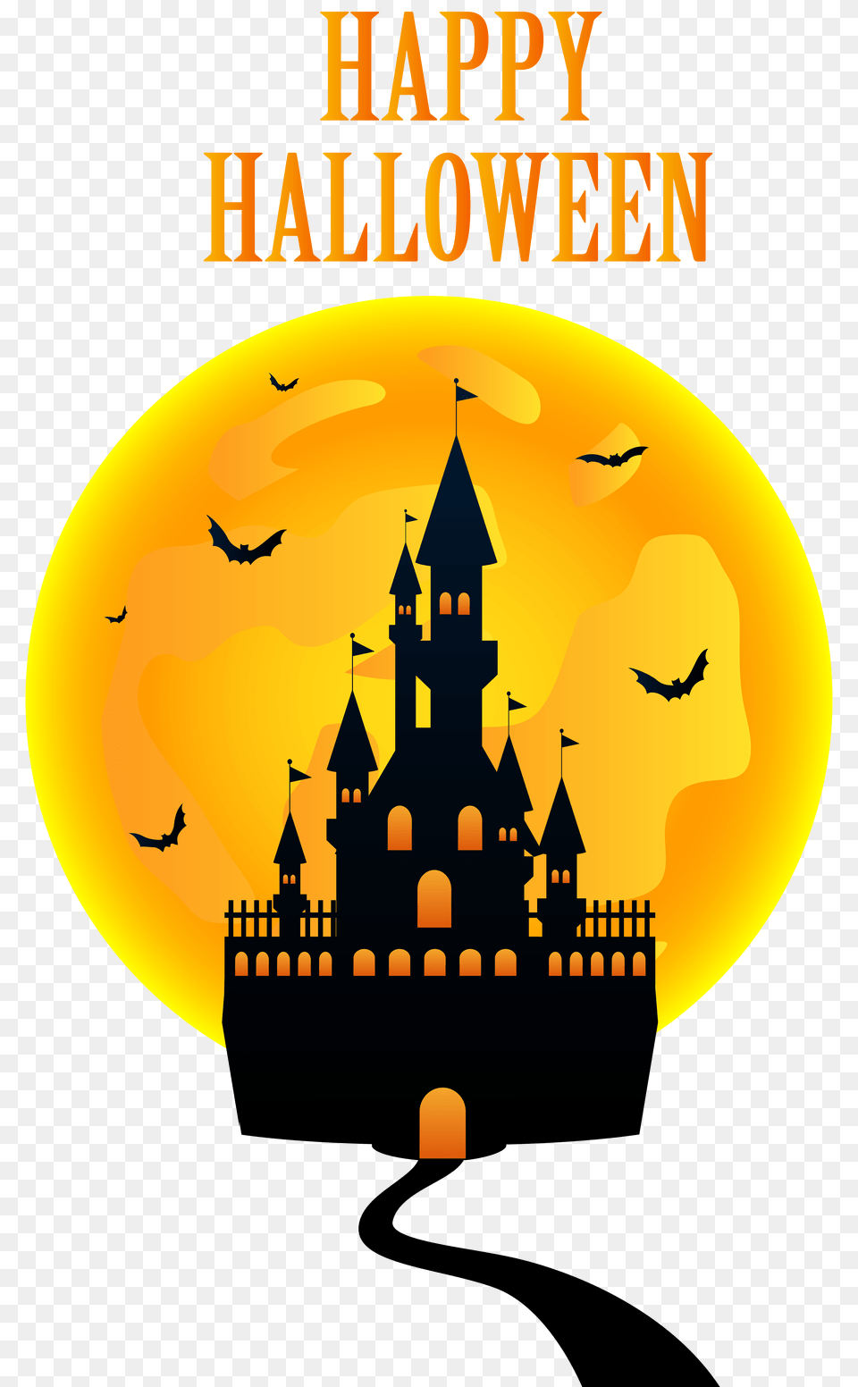 Happy Halloween With Castle Clip Art Gallery, Architecture, Building, Fortress Png Image