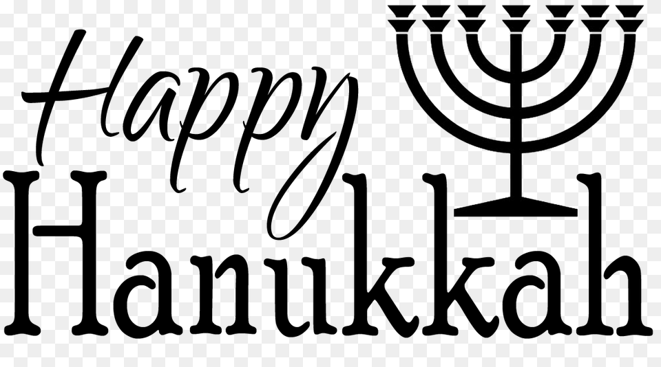 Happy Hanukkah, Festival, Hanukkah Menorah, Text, Calligraphy Png