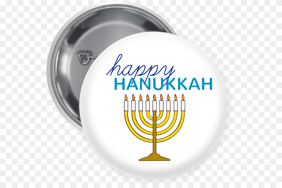 Happy Hanukkah Button Button, Festival, Hanukkah Menorah, People, Person Png Image