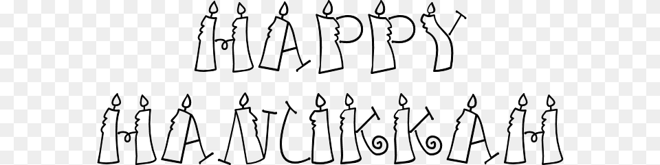 Happy Hanukkah Candles Sign, Text, Person Png Image