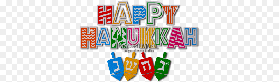 Happy Hanukkah Colorful Dreidel Glitter Heat Transfer Dreidel, Scoreboard, Logo, Art Png