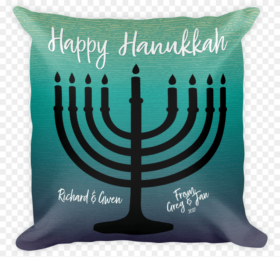 Happy Hanukkah Lights Hanukkah Fun Hanukkah Shirt Full Menorah Silhouette, Cushion, Home Decor, Pillow, Festival Free Png