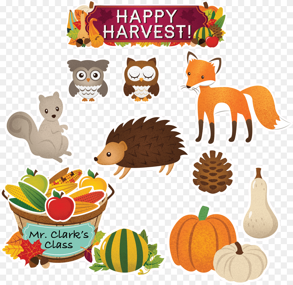 Happy Harvest Bulletin Board, Meal, Food, Lunch, Animal Free Transparent Png