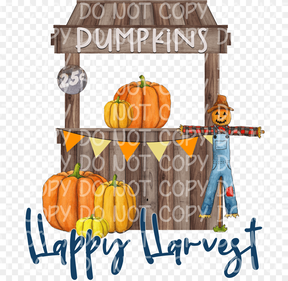 Happy Harvest Pumpkin, Food, Plant, Produce, Vegetable Free Png