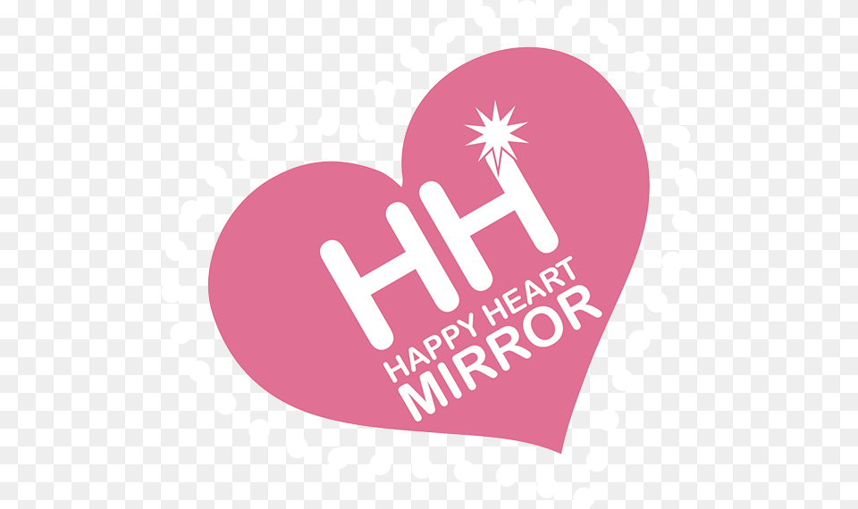 Happy Heart Mirror Graphic Design, Logo Free Png Download