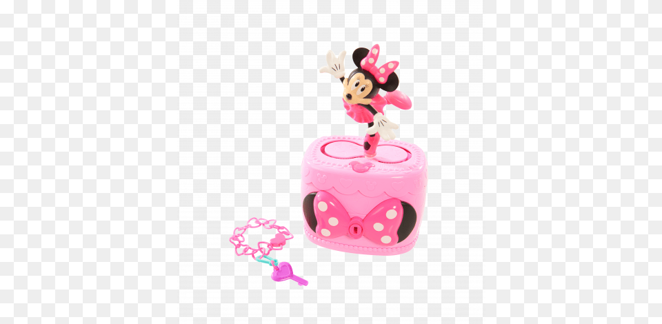 Happy Helpers Musical Jewelry Box Disney Minnie Bow Tique Musical Jewellery Box, Birthday Cake, Cake, Cream, Dessert Free Png