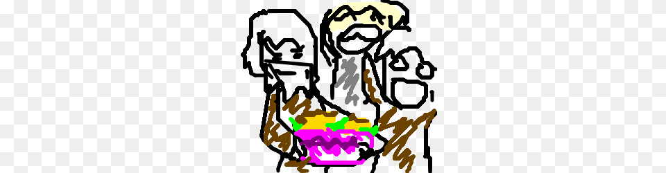 Happy Hobos Share A Taco Salad, Person, Text Free Png