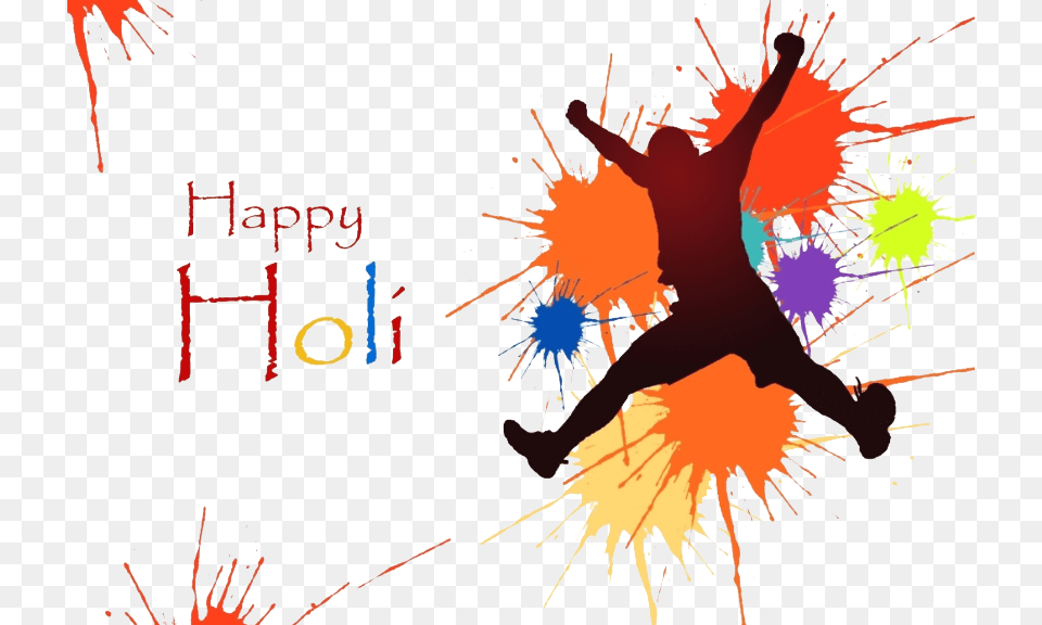 Happy Holi Background, Art, Graphics, Person Free Png Download