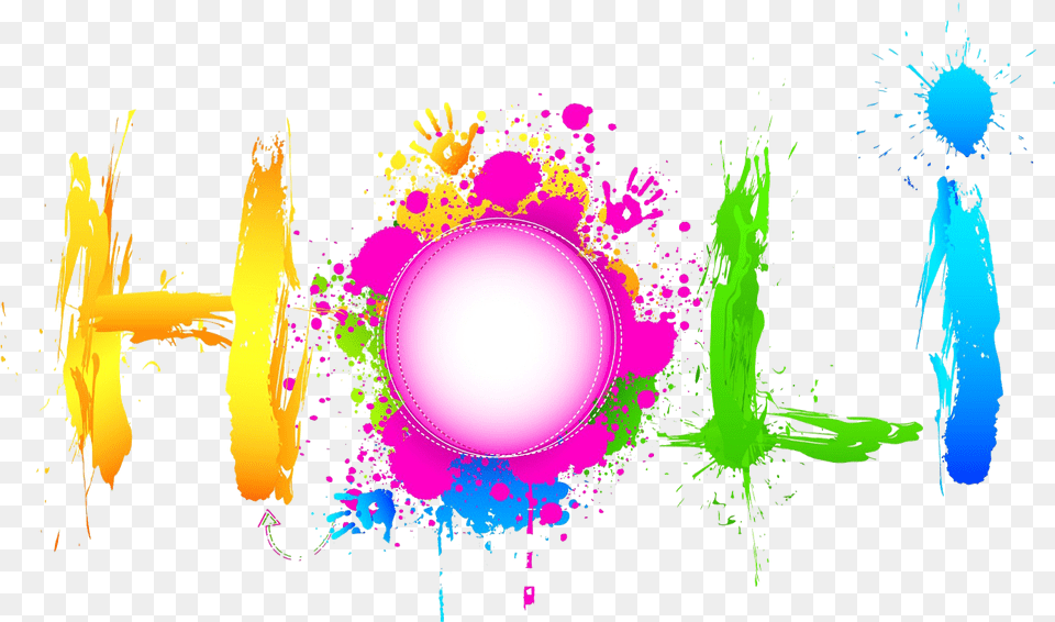 Happy Holi Greetings Quotes In English Holi Vector Happy Holi Text, Art, Graphics, Purple, Light Png