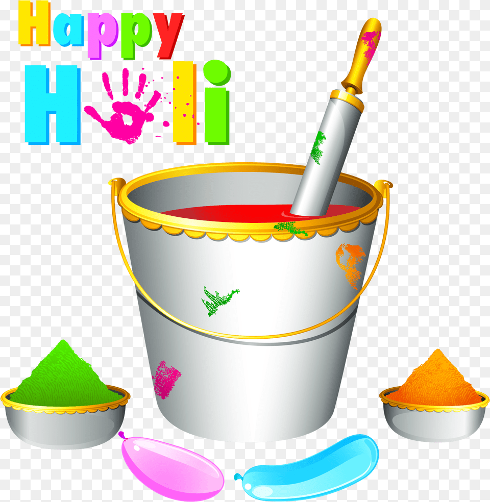 Happy Holi Images 2019, Paint Container, Bucket, Bottle, Shaker Free Transparent Png