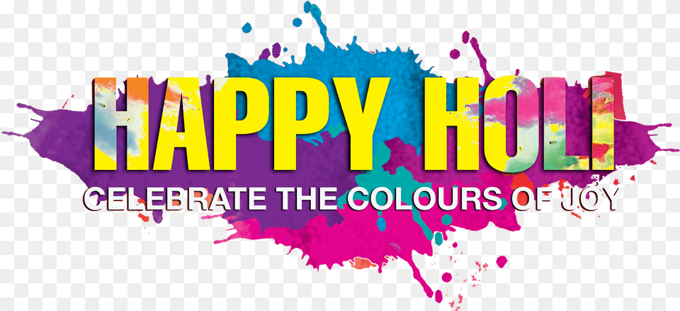 Happy Holi Logo, Purple, Art, Graphics Free Transparent Png