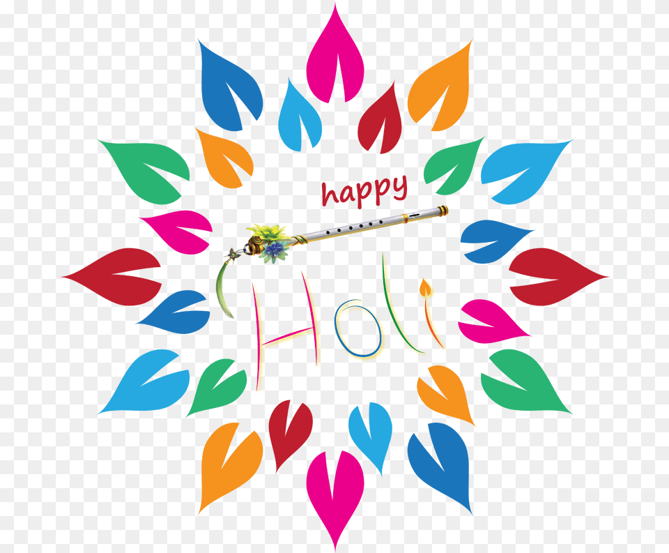 Happy Holi Stickers For Whatsapp, Art, Graphics, Floral Design, Pattern Free Png Download