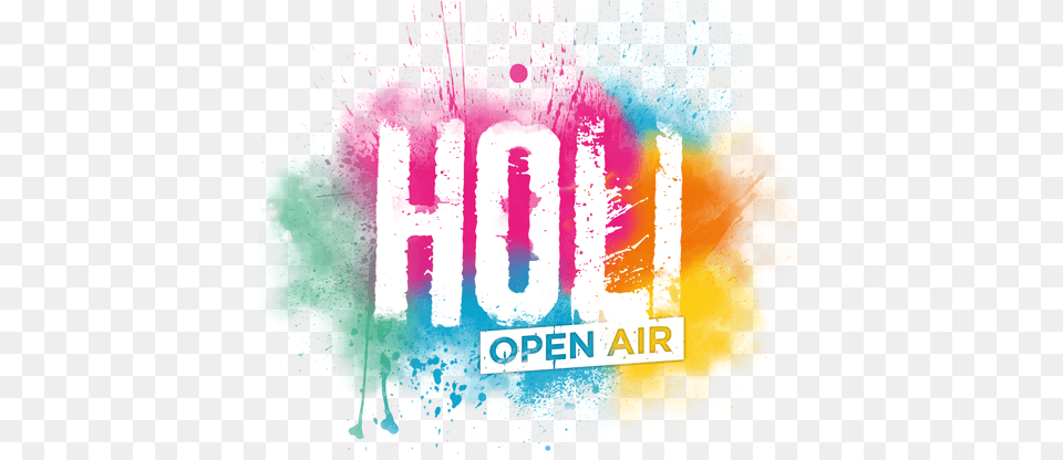 Happy Holi Text 2019 Festival Of Colours Tour, Advertisement, Art, Graphics, Poster Free Png