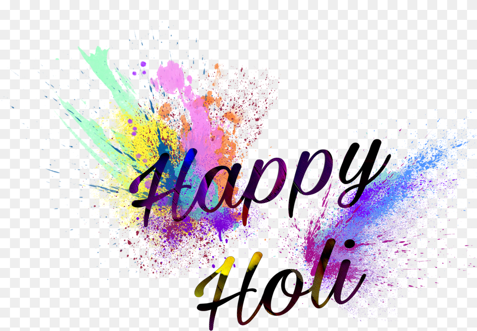 Happy Holi Text Png