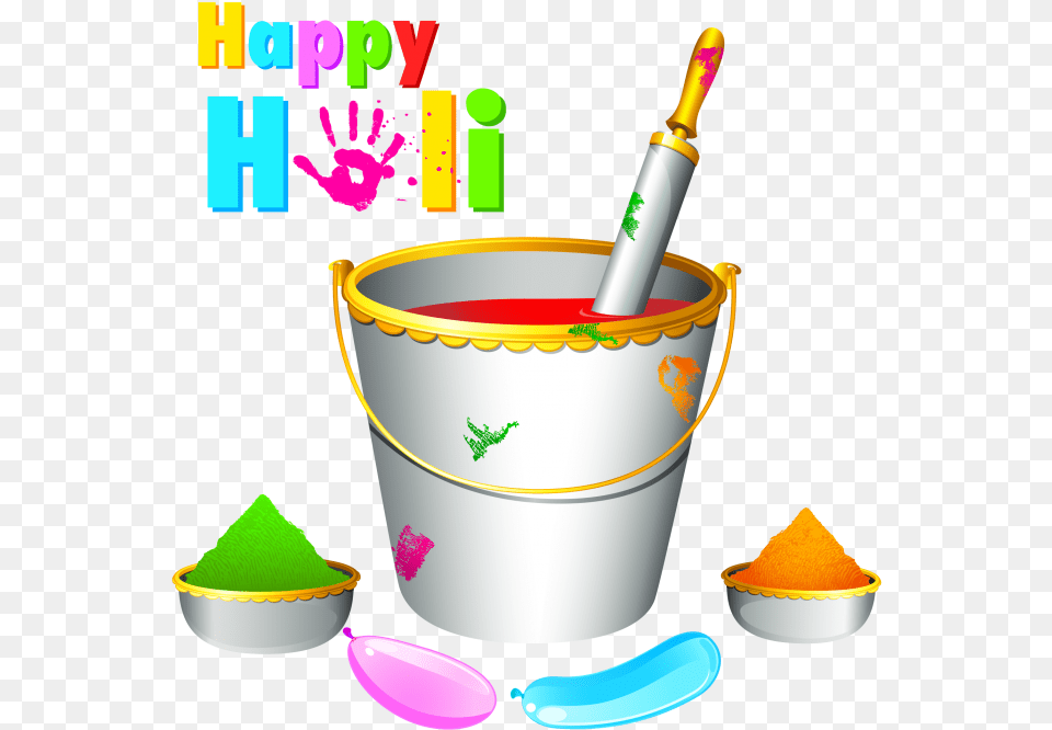 Happy Holi Transparent Image Searchpng Happy Holi Gif 2020, Paint Container, Bottle, Bucket, Shaker Free Png