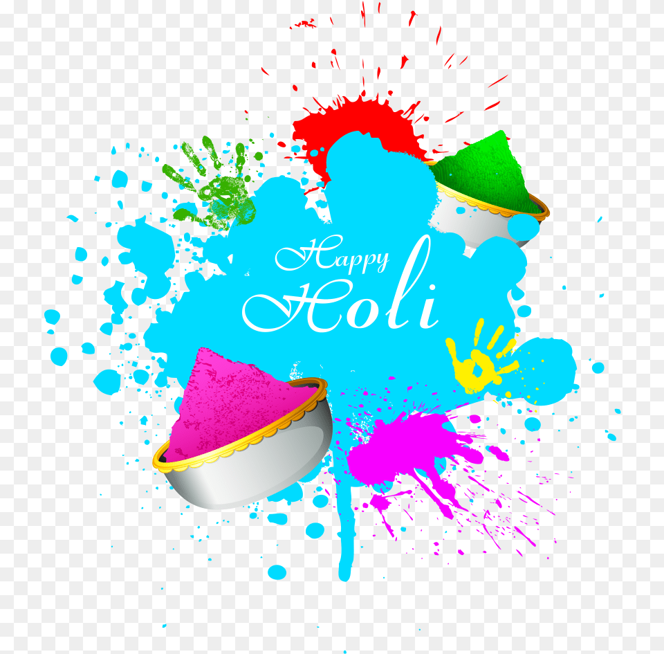 Happy Holi Transparent Tche De Peinture, Art, Graphics, Advertisement, Person Png Image