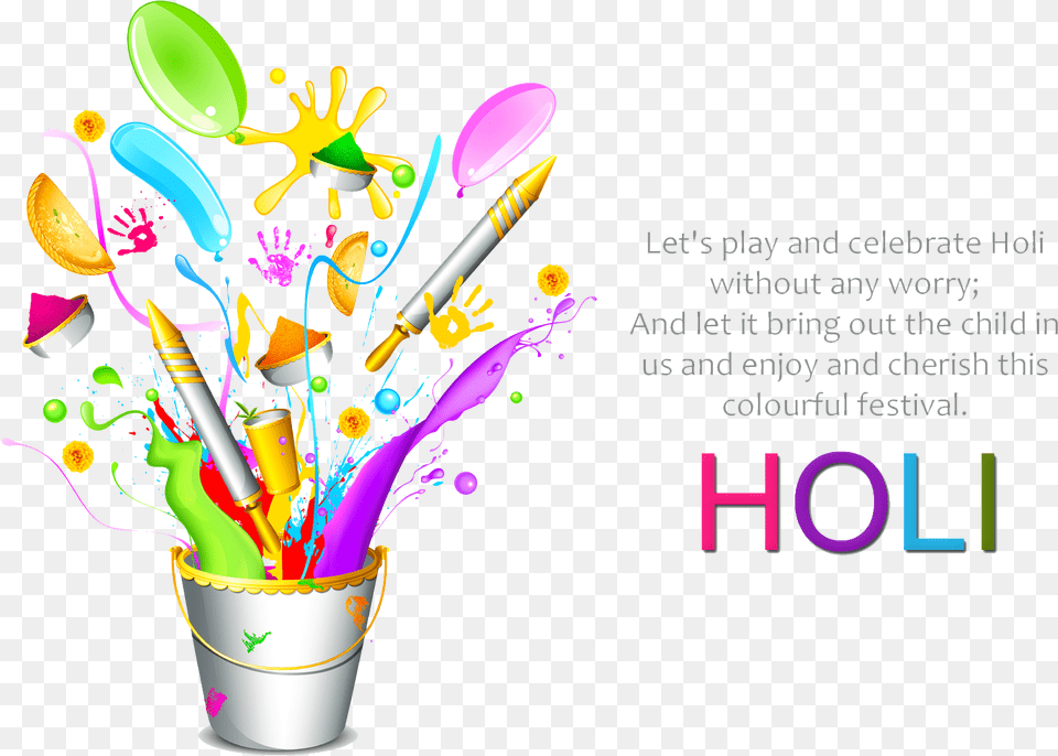 Happy Holi Wishes 2018 Download Holi Greetings, Art, Cutlery, Graphics, Spoon Png Image