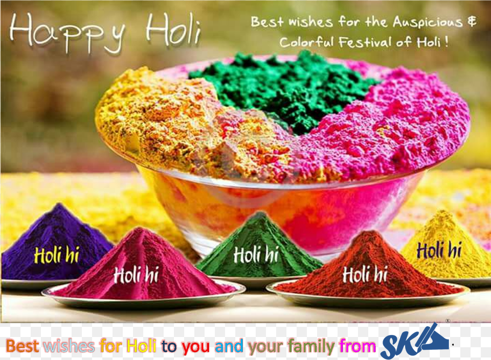 Happy Holi Wishes Hd, Dye, Powder Png