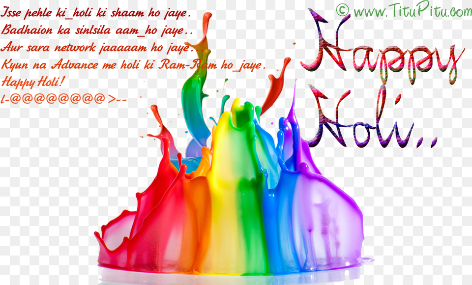 Happy Holi With Quotes, Food, Birthday Cake, Cake, Cream Png Image