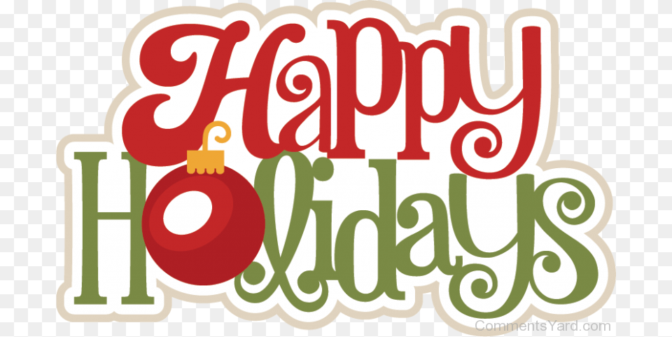 Happy Holiday Christmas Clipart Happy Holidays, Dynamite, Weapon, Text Png Image
