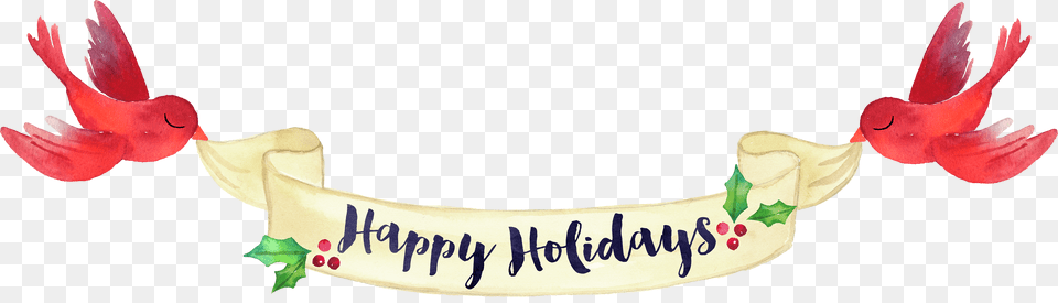 Happy Holidays Banner, Text Free Png Download