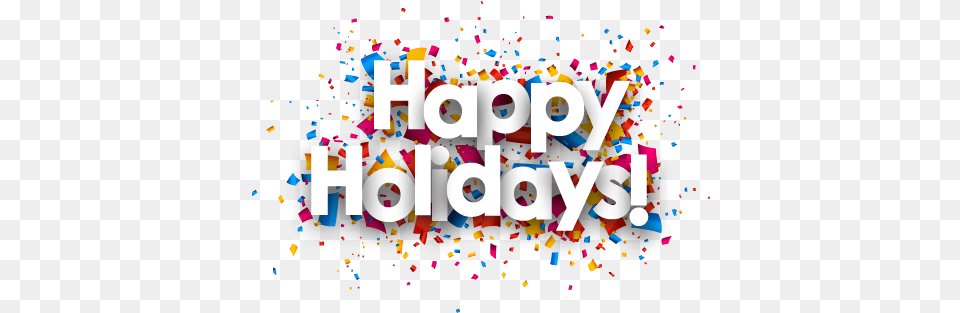 Happy Holidays Clipart All Happy Holidays Transparent, Paper, Confetti Free Png Download