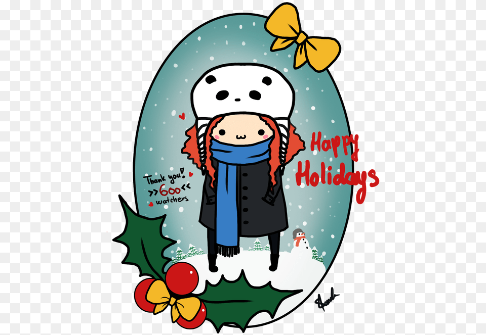 Happy Holidays Clipart Thank You Cartoon, Book, Comics, Publication, Person Free Transparent Png