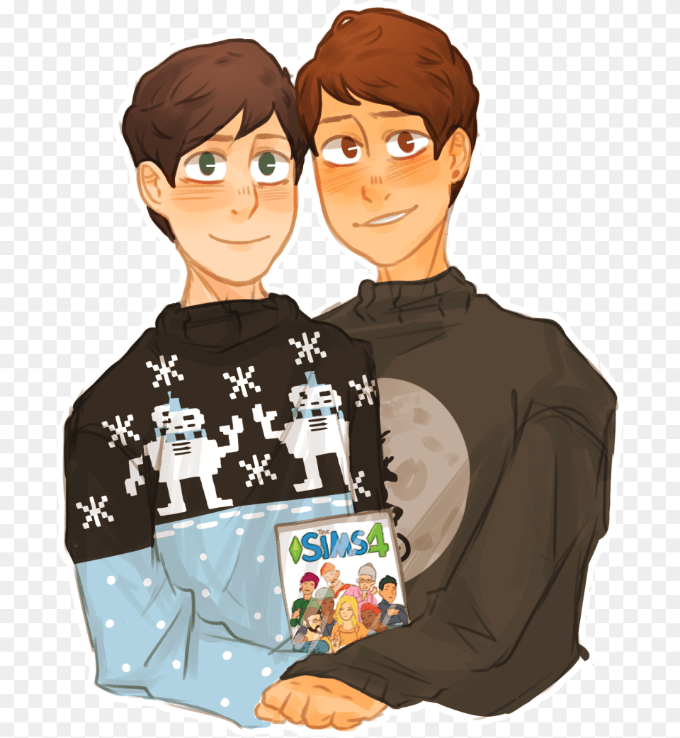 Happy Holidays From The Howlters Phil Lester Dan Howell Cartoon, Book, Publication, Comics, Adult Free Png