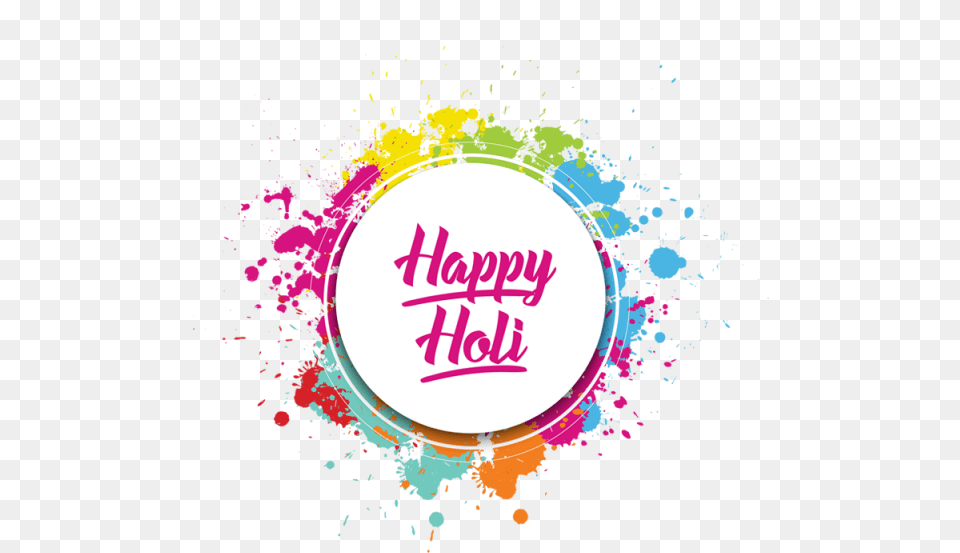 Happy Holidays Happy Holi Text, Art, Graphics, Purple Png