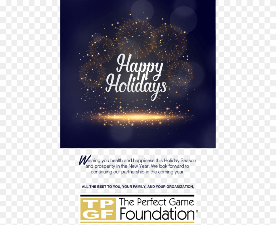 Happy Holidays Happy Holidays From Organization, Advertisement, Poster, Fireworks Free Png