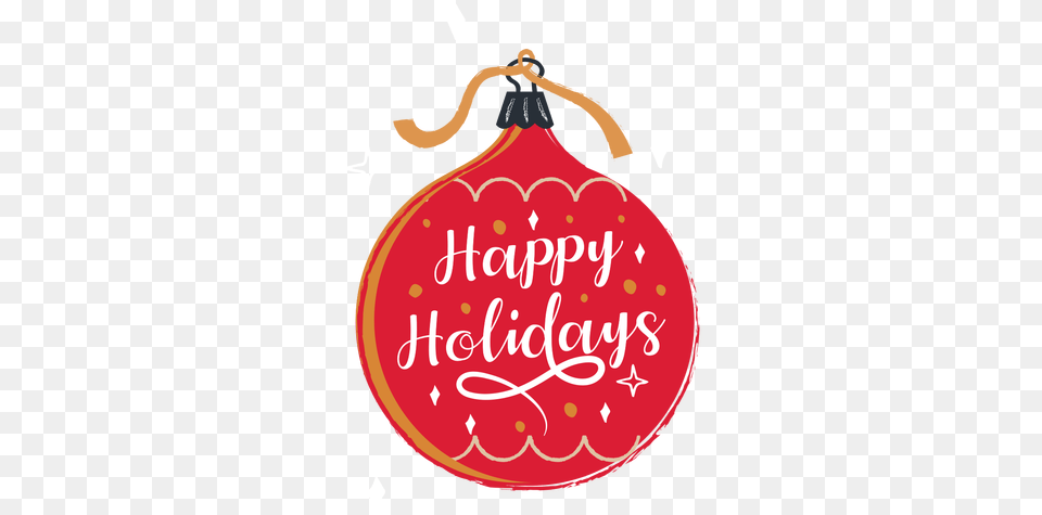 Happy Holidays Ornament Happy Holidays Christmas Ornament, Balloon Free Transparent Png