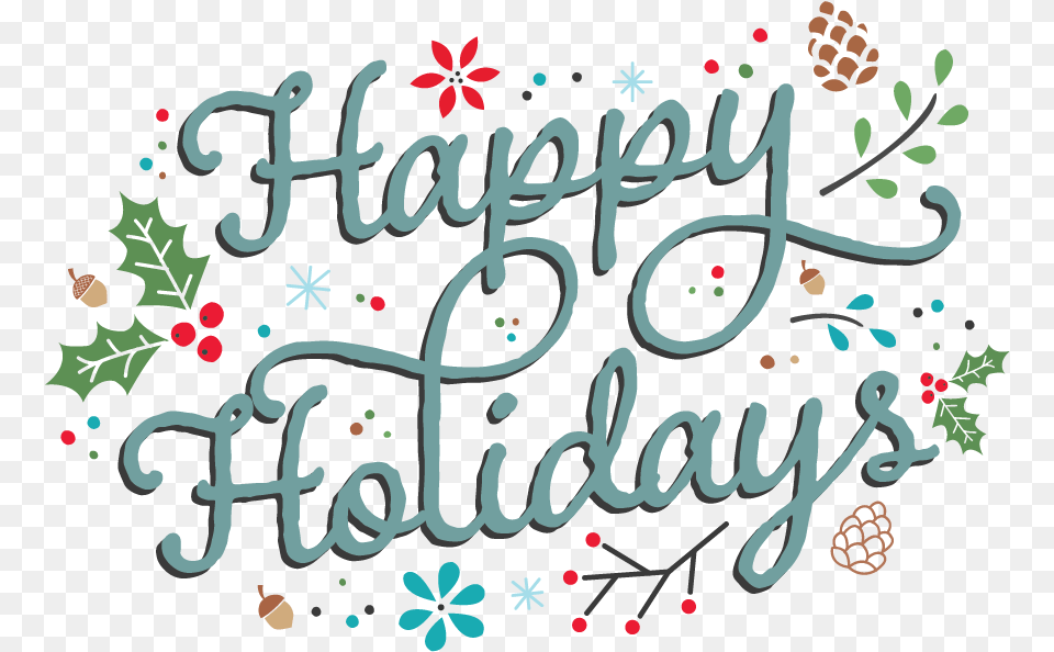 Happy Holidays Salesforce 9 To 5 Calligraphy, Text, Envelope, Greeting Card, Mail Free Png Download
