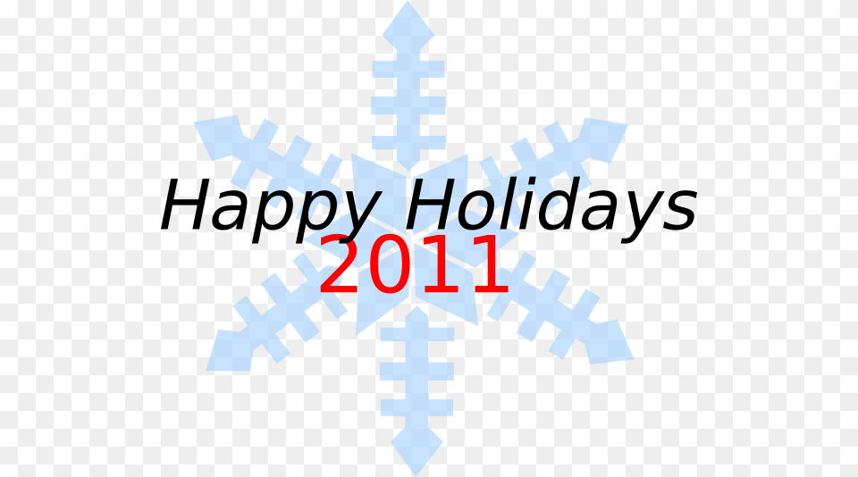 Happy Holidays Snowflake Clip Art, Nature, Outdoors, Snow, First Aid Free Png Download