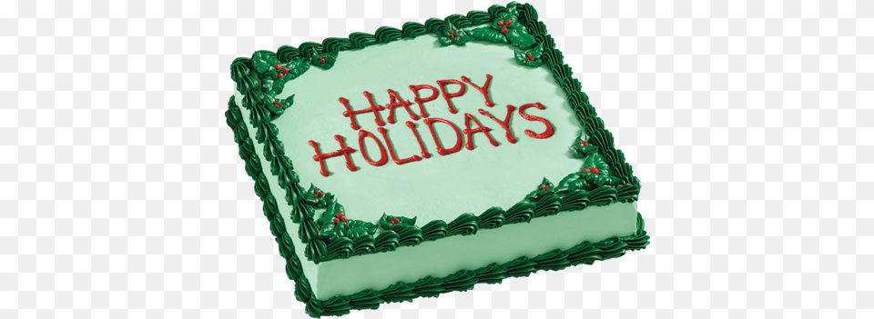 Happy Holidays Square Ice Cream Cake Carvel Shop Christmas Cake Carvel, Birthday Cake, Dessert, Food Free Png Download