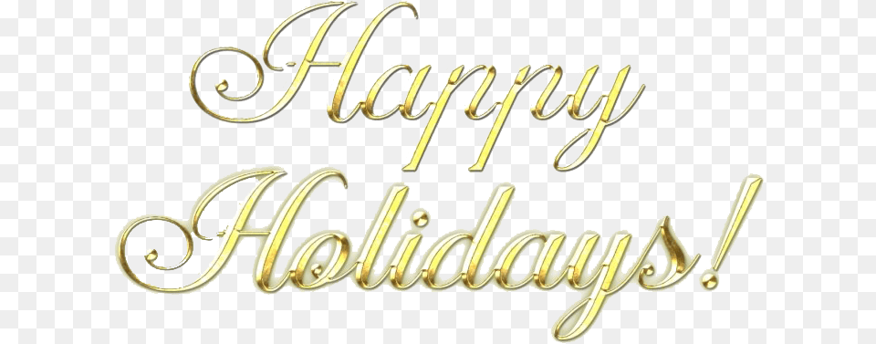 Happy Holidays Text Calligraphy, Handwriting, Smoke Pipe Png Image