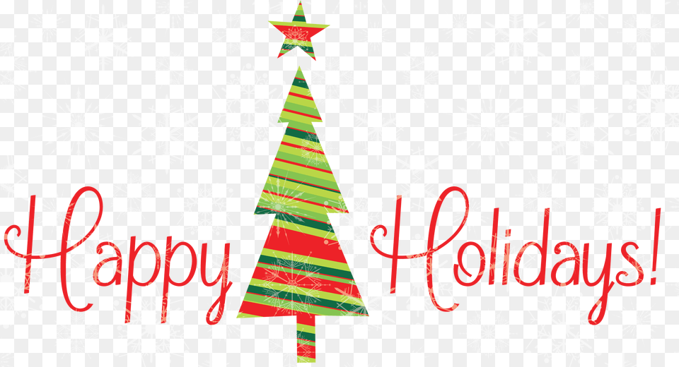 Happy Holidays With Tree Christmas Tree Happy Holidays, Nature, Outdoors, Christmas Decorations, Festival Free Transparent Png