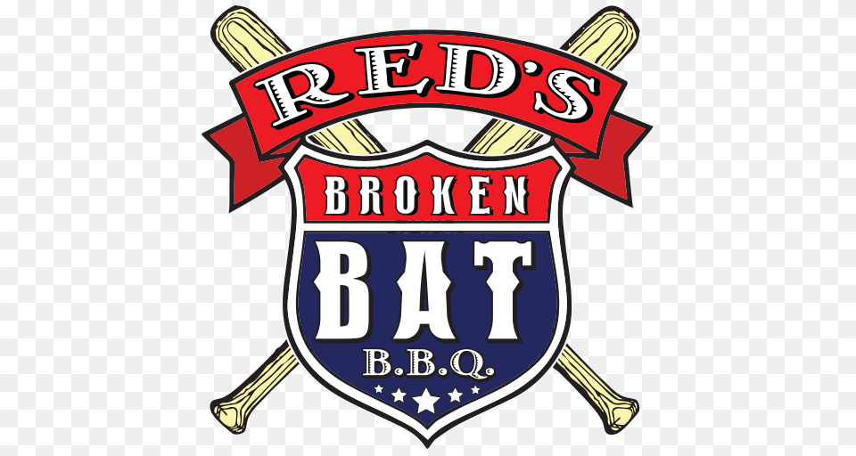 Happy Hour Reds Broken Bat B B Q, Badge, Logo, Symbol, Dynamite Free Transparent Png