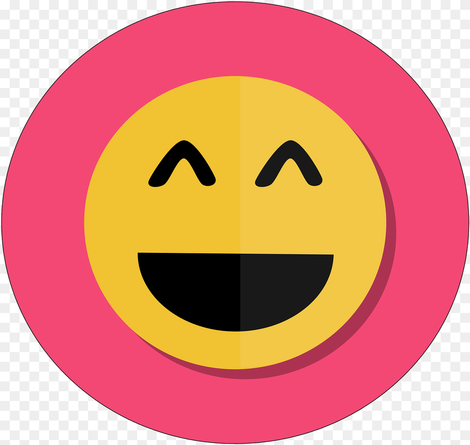 Happy Icon Vector, Sign, Symbol, Disk, Logo Free Transparent Png
