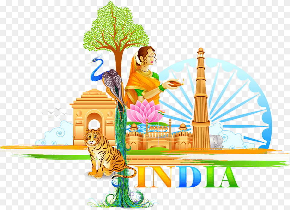 Happy Independence Day Click Independence Day India, Animal, Wildlife, Tiger, Mammal Png Image