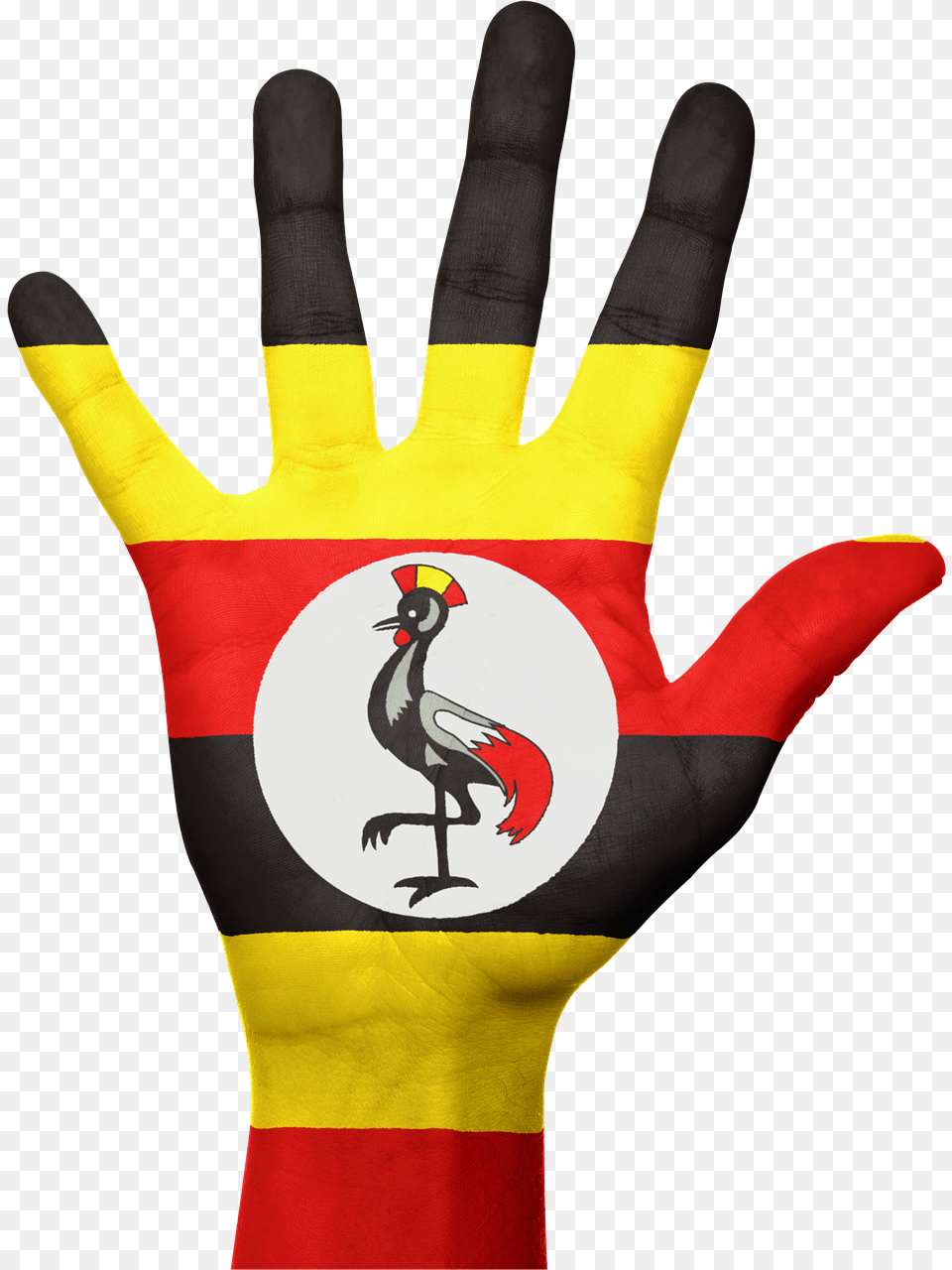Happy Independence Day Uganda, Clothing, Glove, Animal, Bird Png Image