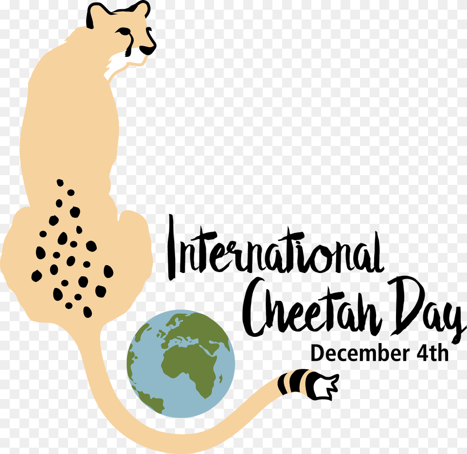 Happy International Cheetah Day, Animal, Mammal, Wildlife Png Image
