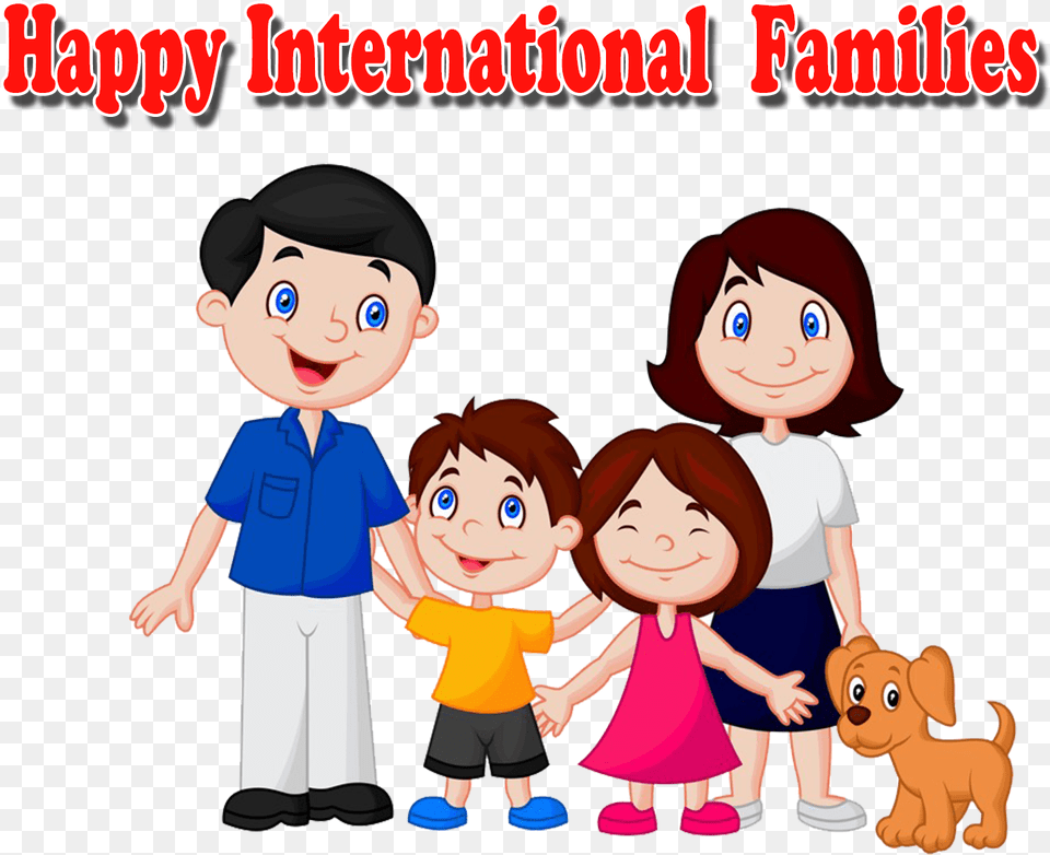 Happy International Day Of Families Background Clipart Family, Book, Comics, Publication, Baby Free Transparent Png