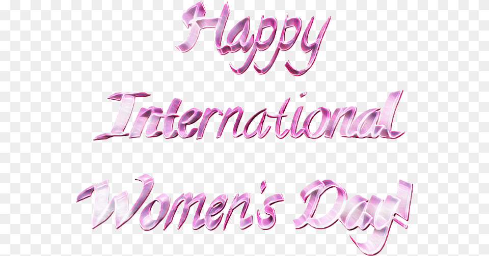 Happy International Womenquots Day Calligraphy, Text, Handwriting Png
