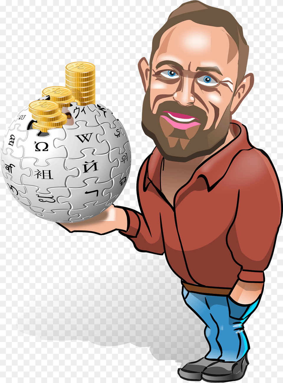 Happy Jimbo Wikipedia Clipart, Sphere, Person, Face, Head Png Image