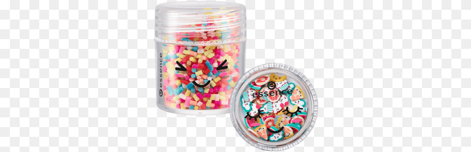Happy Kawaii 3d Nail Topping Essence Makeup Kawaii Collection, Sprinkles, Food, Sweets, Jar Free Png Download