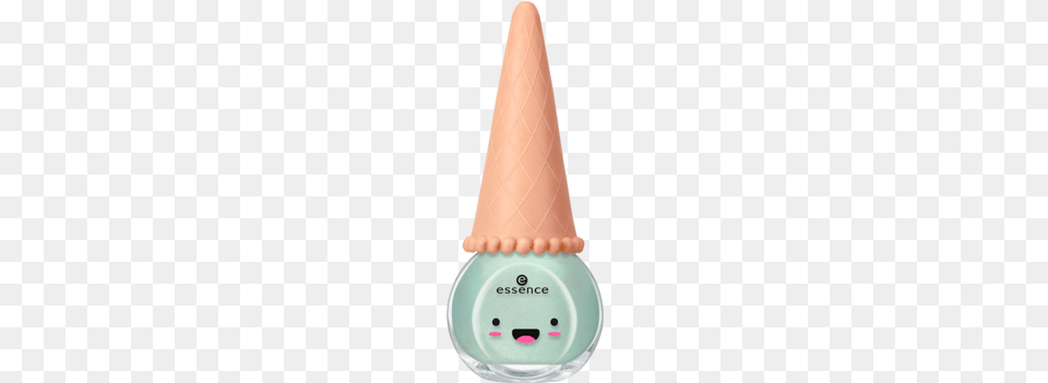 Happy Kawaii Nail Polish Essence Ice Cream Nail Polish, Cone, Candle, Clothing, Hat Png